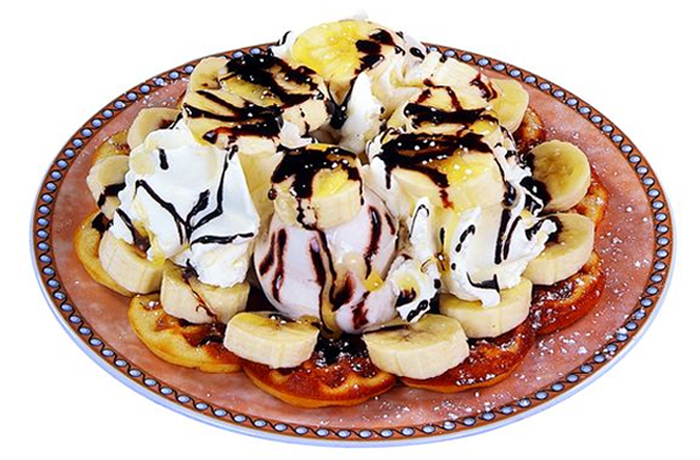 Waffel banane